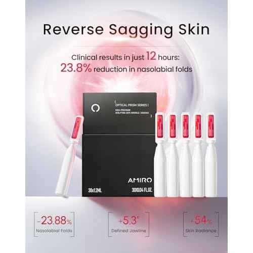 AMIRO PDRN Face Serum ? High-Potency Salmon DNA Ampoule with Nano Liposome Technology, Skin Firming & Hydrating Essence ? Must Be Used with AMIRO Microcurrent Facial Device ? 0.04 fl.oz x 30