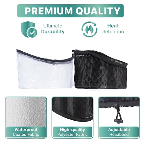 Granteva 65W Hair Steamer Cap - 50+ Heat Settings for Deep Conditioning