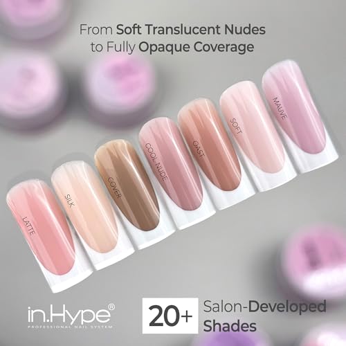 IN.HYPE UV LED Hard Builder Gel for Nail Extensions & Overlay - Beige #7