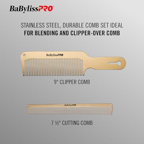BaBylissPRO BaBylissPRO Barberology GoldFX Metal Comb