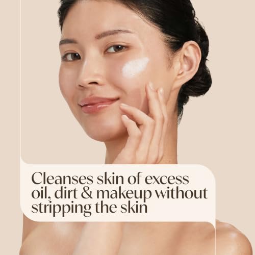 Aveeno Daily Foaming Gel Facial Cleanser, Fragrance Free, 12 fl oz (Pack of 1)