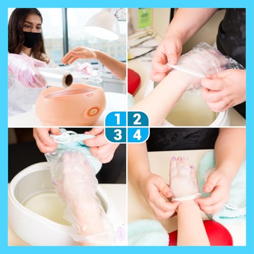 960 Count Paraffin Wax Bags - 12" x 17" Disposable Liners for Hand & Foot Treatments