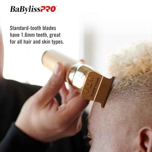 Replacement Blades, Standard and Fine-Tooth T-Blades for Outlining Hair Trimmers (FX787, FX799) and LoPROFX Trimmers (FX726, FX729)