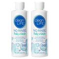 No-Rinse Body Wash, 8 fl oz - Leaves Skin Clean, Moisturized and Odor-Free, Rinse-Free Formula (Pack of 2)