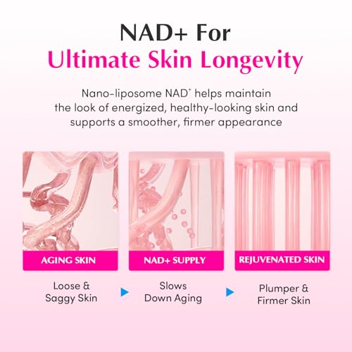 NAD+ Peptide Boosting Cream with 5% NAD+ & 13 Peptides - Anti-Aging Face & Neck Cream for Firmness & Hydration (1.69 fl. oz / 50ml)