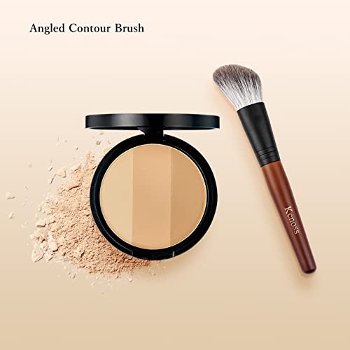Contour Brush for Makeup Face Powder Brushes?Contour & Define?Perfect for Contour Powder£¬Blush, Bronzer, Highlighter?Even and Natural Application, Made with Natural Animal Hair Fox Bristles,