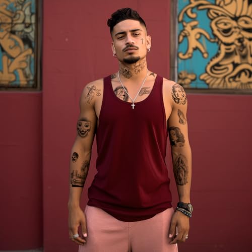 Los Vatos Chicano Bundle - 8 Sheets Cholo and Chola Temporary Tattoos - Payasa, Lowrider, Virgin Mary, Prayer, Cross, Chicana, Gangster, Fake Tattoo, D?a de Muertos, Tatuajes Temporales