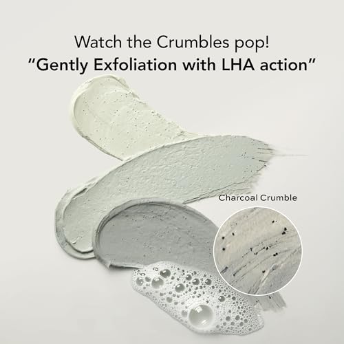 Korean Charcoal Face Wash & Mask with Peptides - Deep Cleansing Exfoliant for Blackheads & Pores