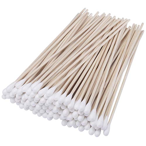 6" Cotton Swabs with Wooden Handles - 500 Pack