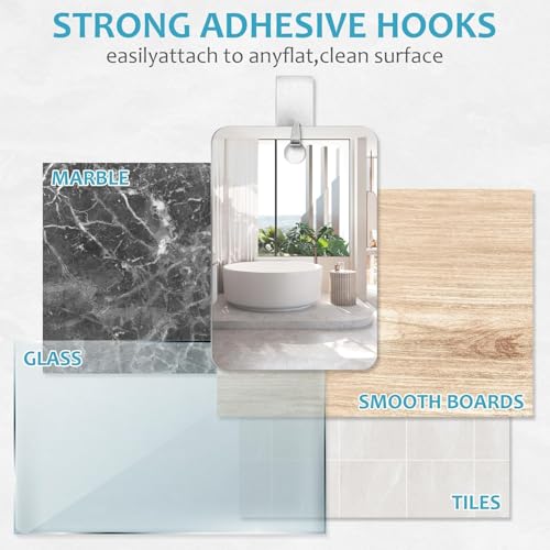 Fogless Shower Mirror for Shaving & Makeup, 7x5 Anti-Fog