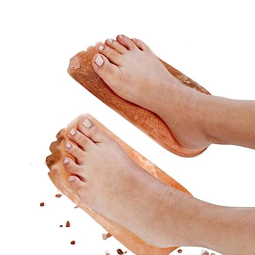 Himalayan Salt Detox Foot Blocks, Set of 2-10" L x 4" W x 1" H| Detoxification Block - Foot Tiles Spa at Home - Relaxing Therapy