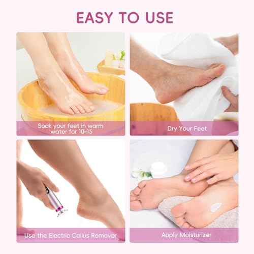 Electric Foot Callus Remover,Professional Foot Glass Sanding Machine with 9 Speed Settings, Type-C Charging, 3 Replaceable Rollers, Pedicure Tools with 30 Sandpaper Discs for Dead Skin-Black