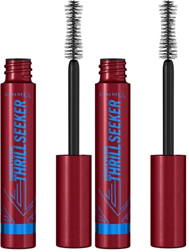 Rimmel Wonder'Volume Waterproof Mascara, Black, 0.28oz (2-Pack)