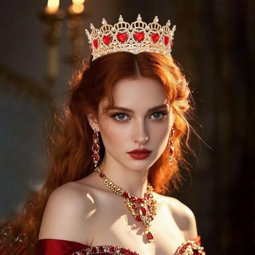 Queen Crown Tiara with Rhinestones for Women