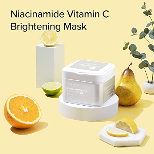 Mary&May Niacinamide Vitamin C Brightening Mask 30ea | Mask sheet wipes, Cica sheet mask, Korean Skincare, sheet mask wipes, Vitamin C Mask sheet | EWG Green