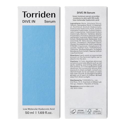 Torriden DIVE IN Hyaluronic Acid Serum 50ml (1.69 fl.oz.) + CELLMAZING Pore Perfecting Ampoule 30ml (1.01 fl. oz)