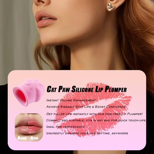 Silicone Lip Plumper with Cat-Paw Design | Instant Fuller Lips