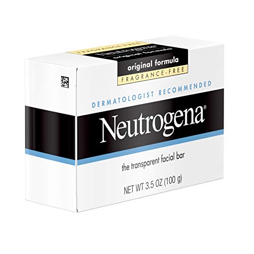 Neutrogena The Transparent Facial Bar Original Formula, Fragrance Free 3.50 oz (Pack of 5)