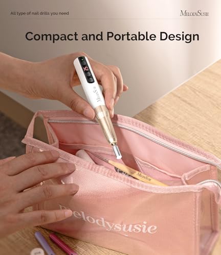 MelodySusie Cordless Nail Drill PC180E - 25000RPM Rechargeable File