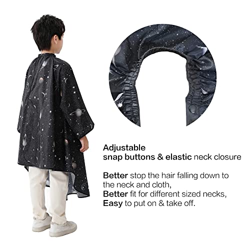 Kids Hair Cutting Cape with Sleeves - Adjustable Barber Cape