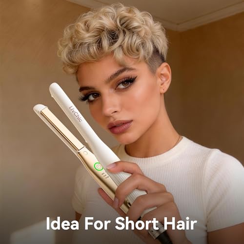 Small Flat Iron 1/2 inch for Edges, Pixie Cuts & Short Hair