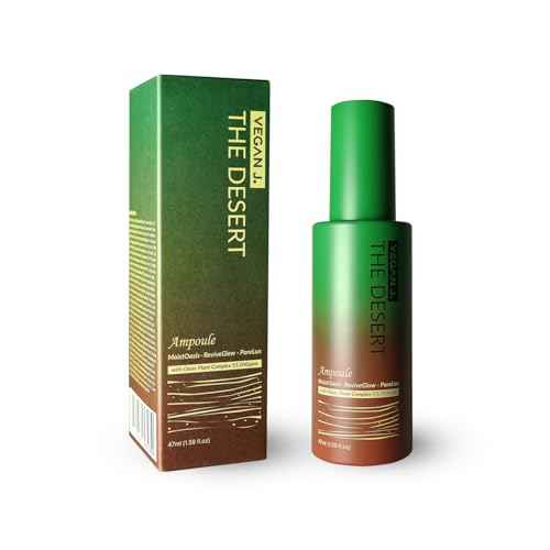 The Desert Ampoule | Intensive Hydration with MoistOasis | 82% Oasis-Plant Complex | Korean Skincare | Kbeauty | Vegan (47ml)