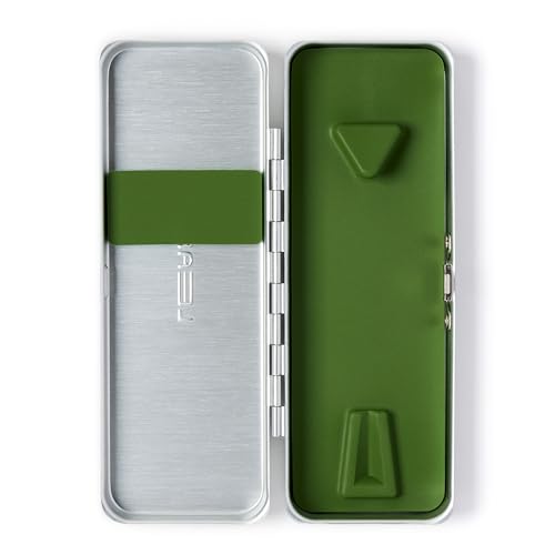 Leaf Shave | The Leaf Razor Case, Silver - Portable Aluminium and Silicone Travel Case