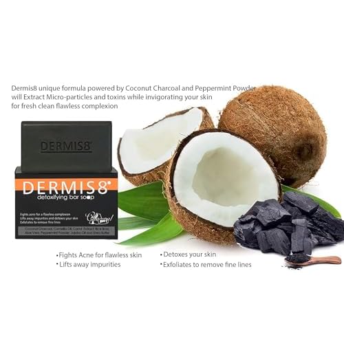 Detoxifying Soap Bar with Coconut Charcoal & Peppermint, 200gr