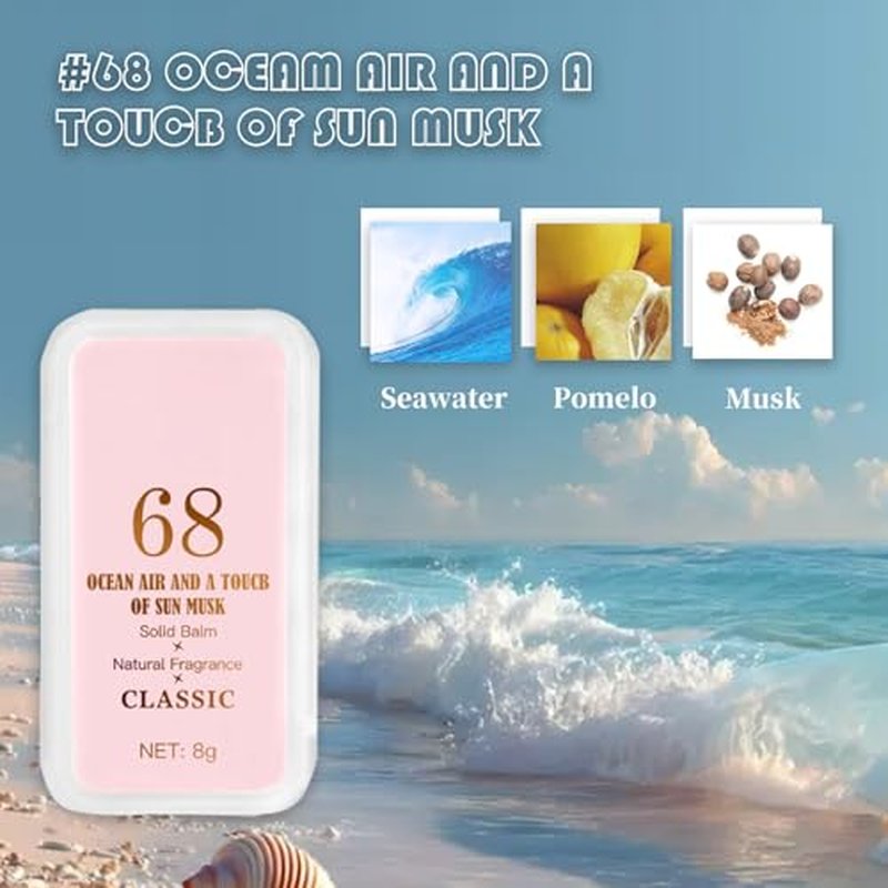 3 PCS Portable Solid Perfume Balms - Natural Fragrance Set
