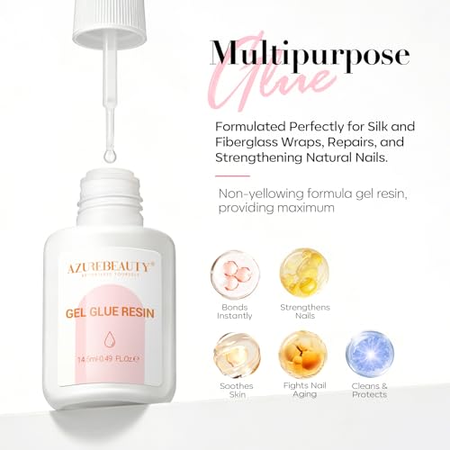AZUREBEAUTY Fast Dry Nail Repair Glue for Broken Split Nails with Brush