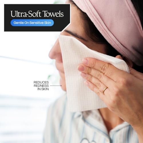 Cleo Health & Beauty Ultra-Soft Disposable Face Towels ? Hygienic Facial Towels for Skincare, Makeup Removal, and Face Drying ? One-Time Use Clean for Sensitive Skin