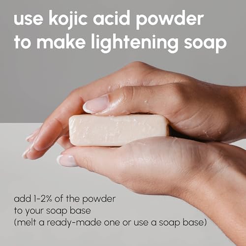 Kojic Acid Powder 4 oz for Skincare Products and Homemade Cosmetics, DIY Lotions, Creams, Serums, Soaps