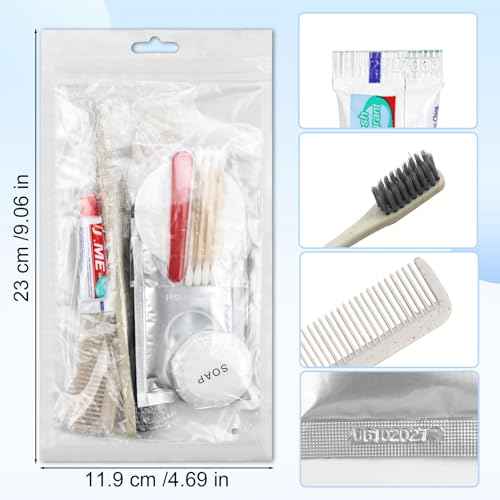 Toiletry Kits Homeless Personal Hygiene Kits for Homeless Care Package Supplies In Bulk, Disposable Travel Size Essential Women Men Toiletries Set for Hotel, Charity,Camping,Travel (60 Pack)