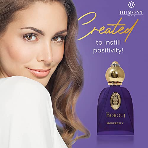Dumont BOROUJ MODERNITY - 85ml Travel Size - Arabian-Inspired Unisex Perfume for Men & Women - Citrus, Floral, Fruity, Amber & Wood Fragrance - Long Lasting Cologne Mist & Body Spray