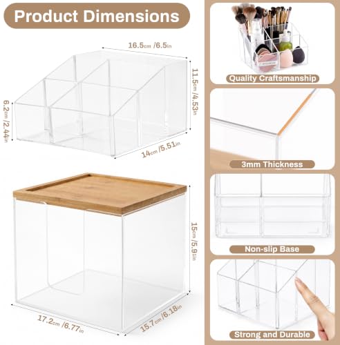 Dual-Layer Disposable Facial Towel Holder & Cosmetic Organizer