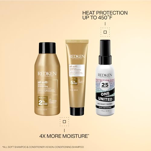 Redken All Soft Mini Kit – Shampoo, Conditioner & Leave-In Treatment