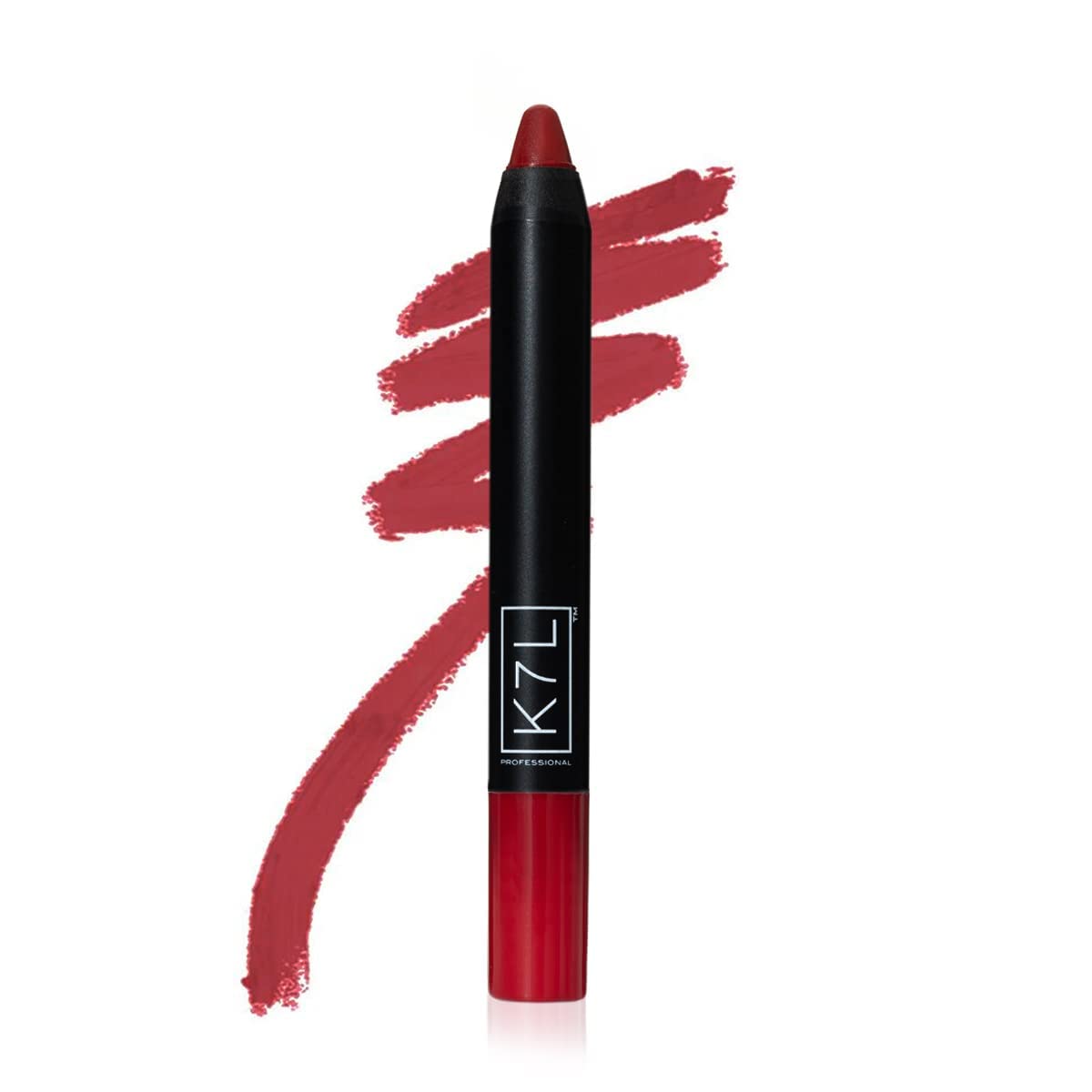 K7L Dark Red Lipstick Crayon - Matte - A