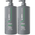 DOVE MEN + CARE Shampoo 1 count Fresh + Clean for Hair Refreshing & Strengthening, with Menthol, 28 fl oz (Pack of 2)