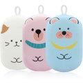 Kids Bath Loofah Sponge 3-Pack with Pink, Blue, White - Soft Exfoliating Body Scrubber for Babies & Toddlers