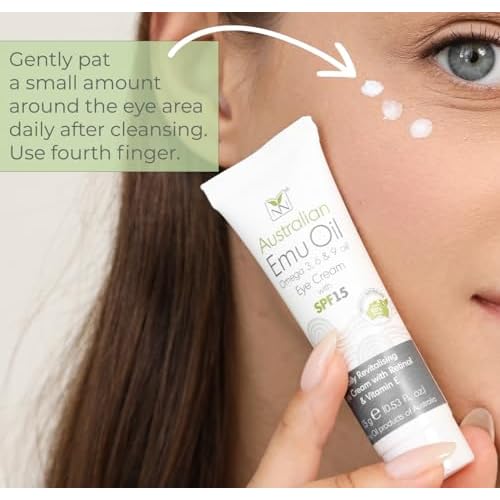 Y-Not Natural Revitalising Eye Cream ? Retinol, Emu Oil, Vitamins A C D E K2, SPF 15 ? Anti-Aging Hydrating Eye Treatment for Wrinkles, Puffiness, Eye Bags, Dark Circles ? 15g/0.53oz ? Clean Skincare