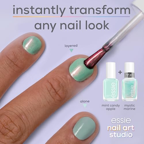 essie Mystic Marine Chrome Nail Polish 0.46 Fl Oz - Vegan, Special Effects