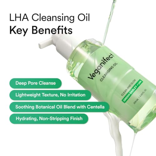VEGANIFECT LHA Cleansing Oil - Oil-to-Milk Makeup Remover 205ml