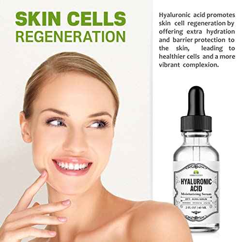 Herbalicious Hyaluronic Acid Serum ? Hyaluronic Acid Serum for Face ? Paraben-Free Pure Hyaluronic Acid ? Moisture Boost Hydrating Serum ? Anti-Aging Serum for Fine Lines, Wrinkles ? 2oz