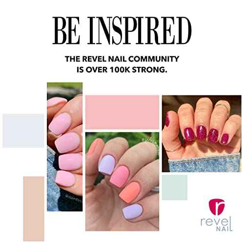 Revel Nail Dip Powder Nail Kit, 12 Pink & Red Shades, Chip Resistant Dip Powder for Nails with Vitamin E and Calcium, DIY Manicure Set, Made in USA