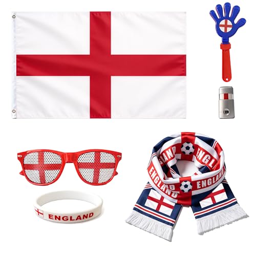 England 2026 World Cup Fan Kit – 6-Piece Game Day Cheering Set