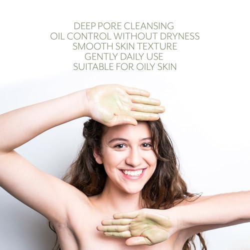 CIRCCELL Geothermal Clay Cleanser ? Hydrating Facial Cleanser - Arctic Clay and Essential Oils Deep Clean & Detox Skin ? Hydrating Clay Face Wash or Mask for All Skin Types