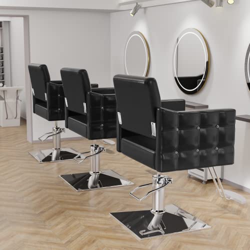 OmySalon Hydraulic Barber Chair - Heavy Duty Salon Styling Chair