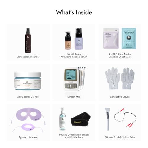 MYOLIFT Mini Microcurrent Facial Device Kit – Wrinkle Reduction
