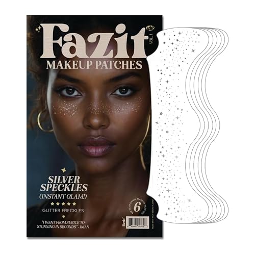 Fazit Silver Speckles Glitter Freckle Makeup Patches - 6 Pack