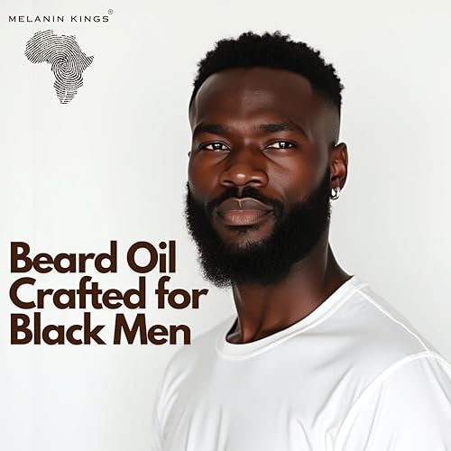 Melanin Kings Beard Oil for Black Men - Specialized formula for Black Men - With ancient African Ingredients - 100% Natural Ingredients - 2fl. Oz. - Kenyan Sandalwood Scent